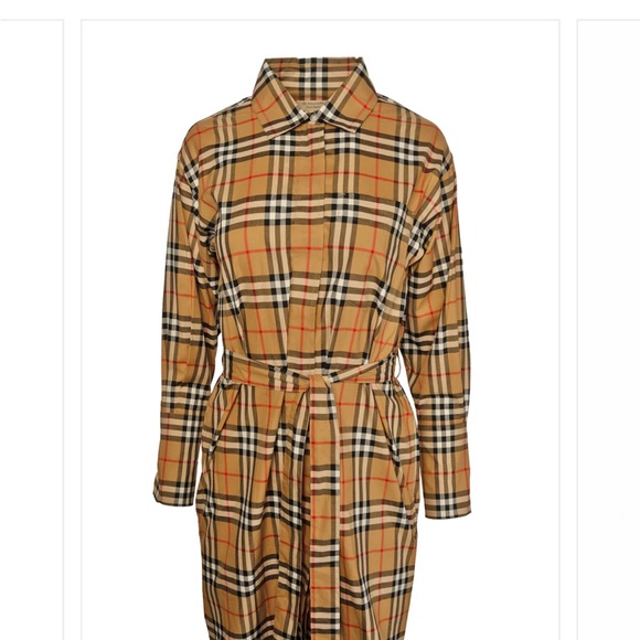 Burberry Nova Check Long Sleeve Shirt Dress - Excellent Condition - Picture 4 of 7